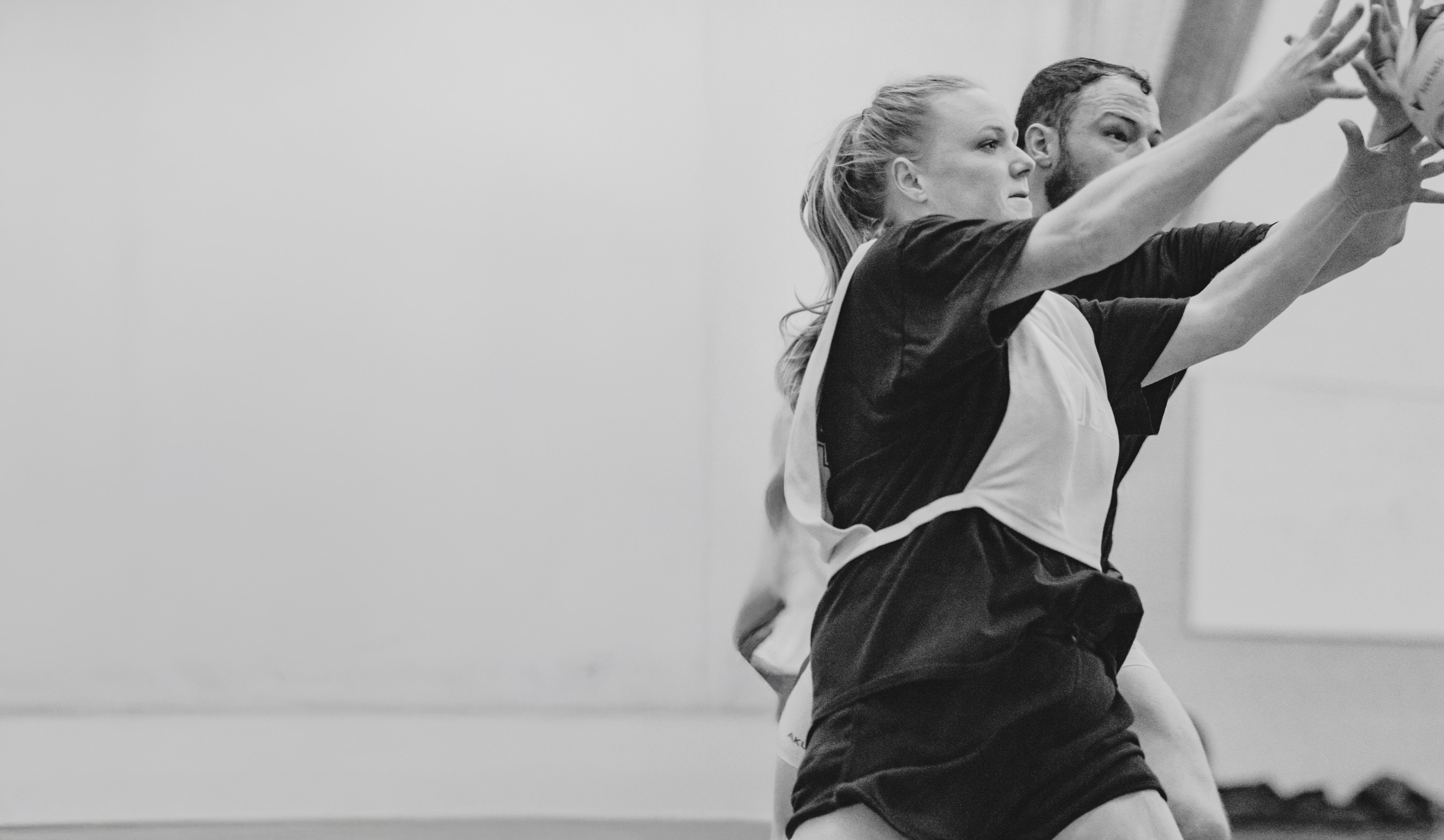 Netball action background